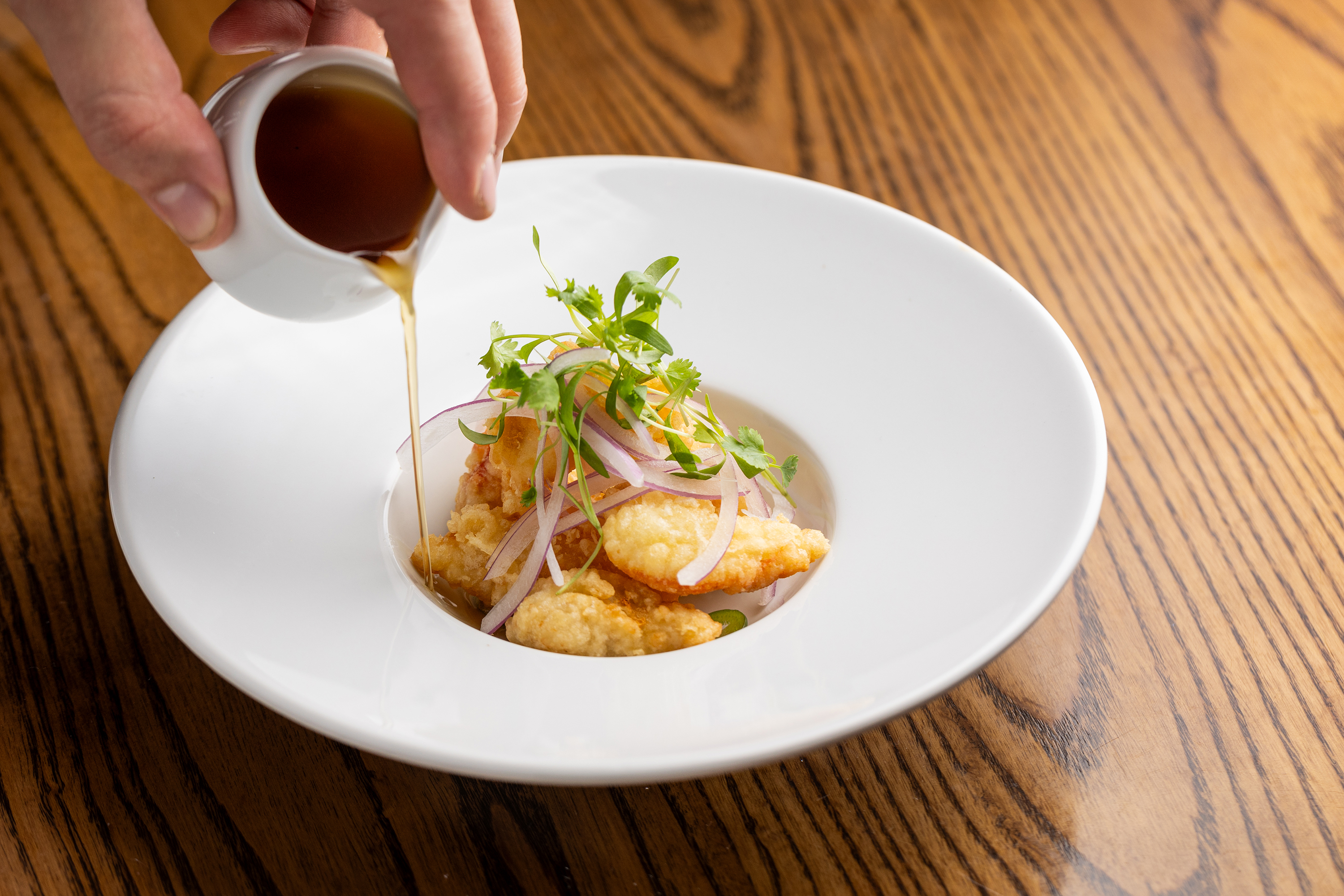 King crab with Amazu sauce